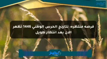 فرصة منتظرة: نتائج الحرس الوطني 1446 تظهر الآن بعد انتظار طويل